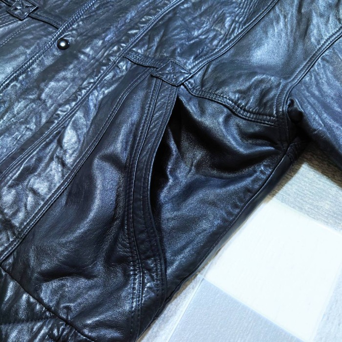 Vintage MILENTI カナダ製 レザー ジャケット ブラック | Vintage.City 古着屋、古着コーデ情報を発信