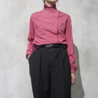1990s stripe asymmetry blouse | Vintage.City ヴィンテージ 古着