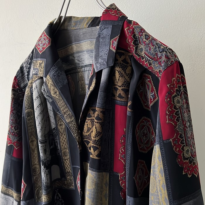 Vintage Scarf Pattern Shirt Blouse | Vintage.City 빈티지숍, 빈티지 코디 정보