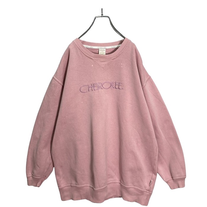 90s CHEROKEE L/S pink beige sweat shirt | Vintage.City 빈티지숍, 빈티지 코디 정보