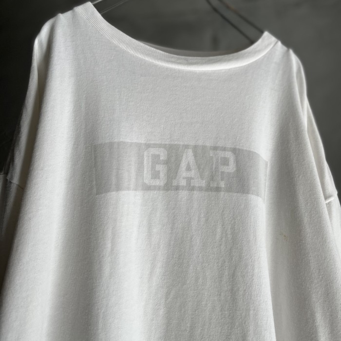 "old GAP" box logo print L/S tshirt | Vintage.City 古着屋、古着コーデ情報を発信