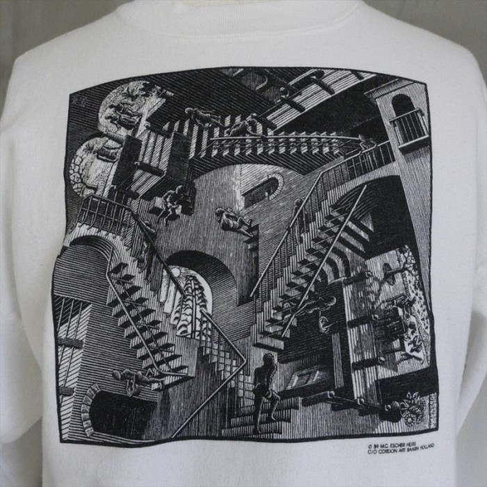 古着 89y M.C.Escher エッシャー プリントスウェット | Vintage.City