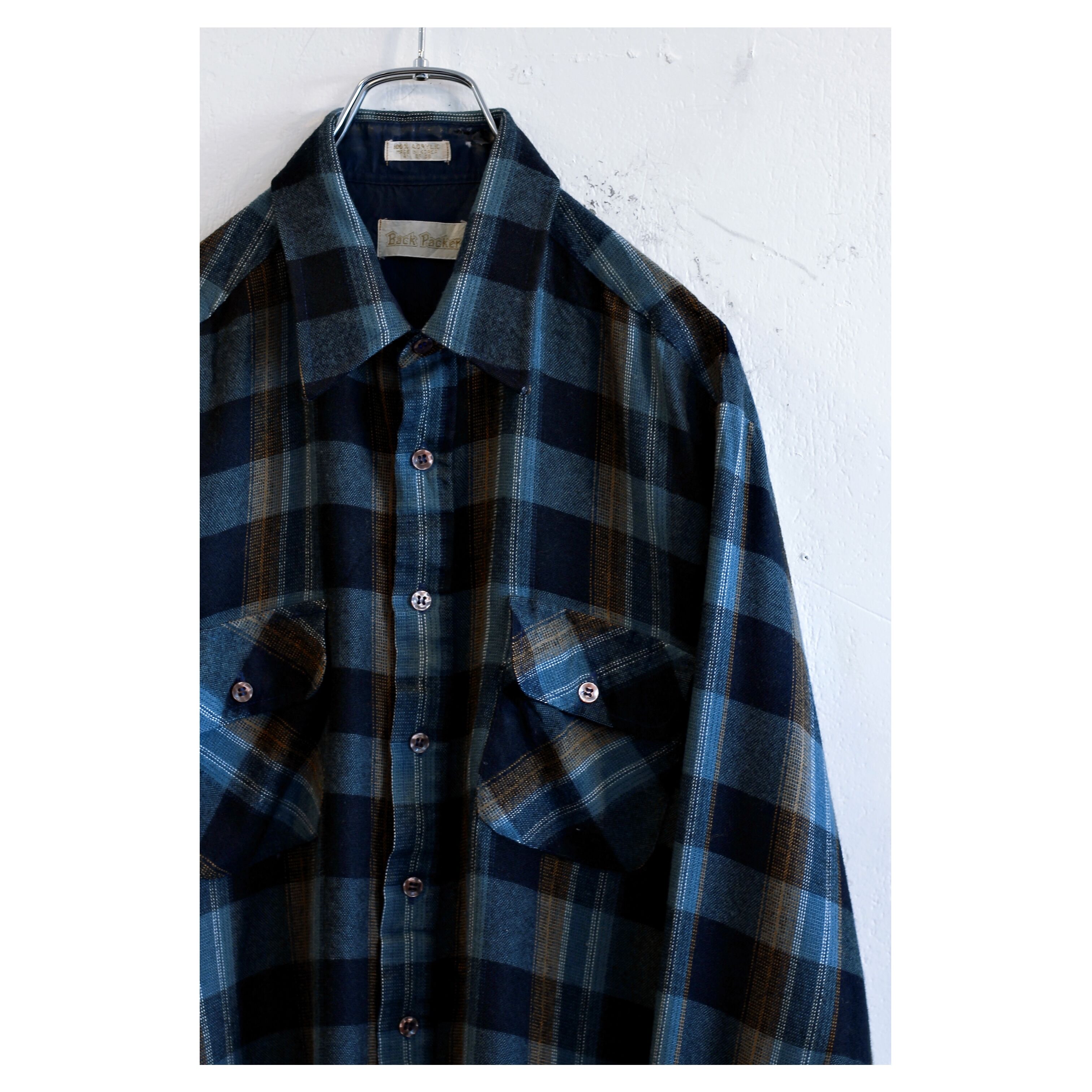 1970s〜 Vintage Plaid Flannel Shirt