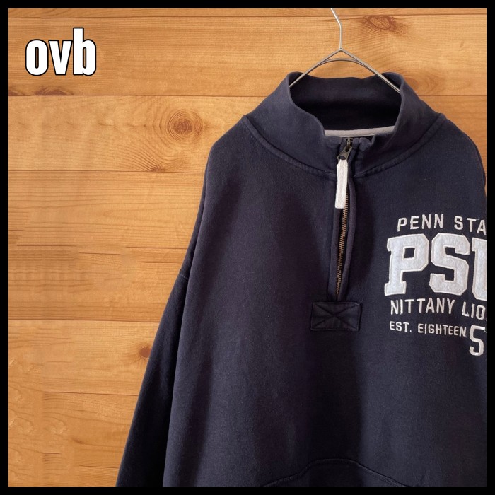 【ovd】カレッジ ペンシルバニア大学 ハーフジップ スウェット XL相当 古着 | Vintage.City 古着屋、古着コーデ情報を発信