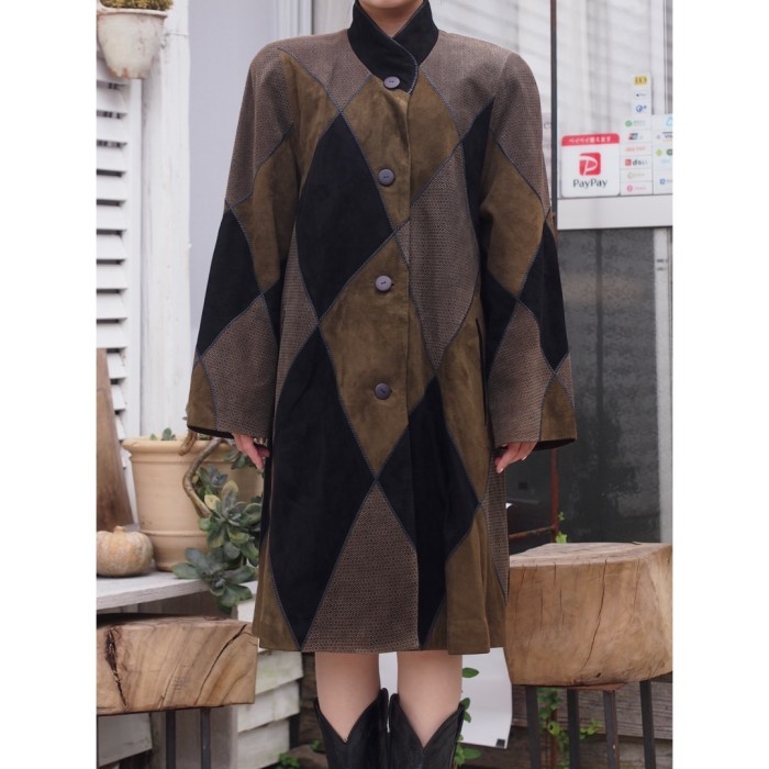 leather coat レザーコート スエード | Vintage.City 古着屋、古着コーデ情報を発信