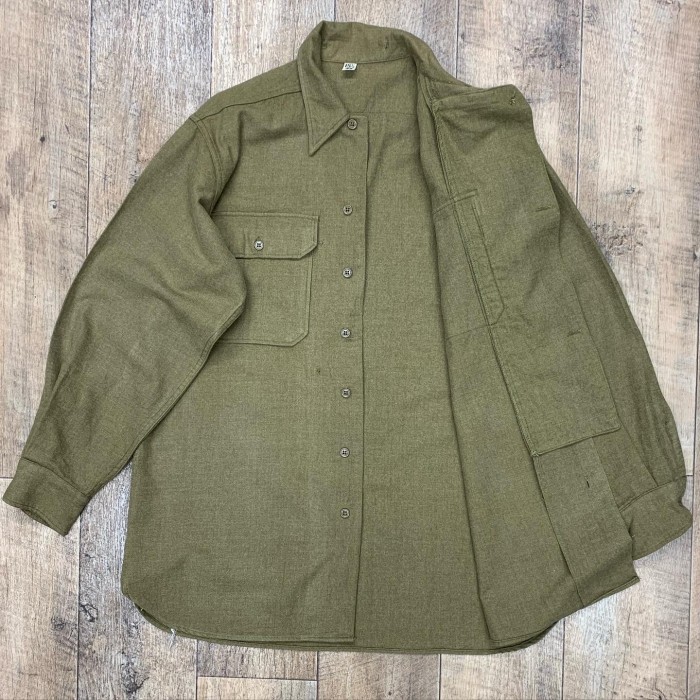 40'S アメリカ軍 US ARMY "マスタードシャツ" ウールシャツ | Vintage.City 빈티지숍, 빈티지 코디 정보