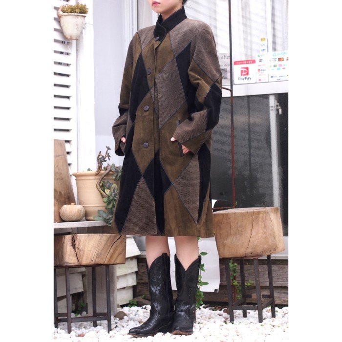 leather coat レザーコート スエード | Vintage.City 古着屋、古着コーデ情報を発信
