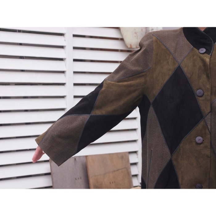 leather coat レザーコート スエード | Vintage.City 빈티지숍, 빈티지 코디 정보