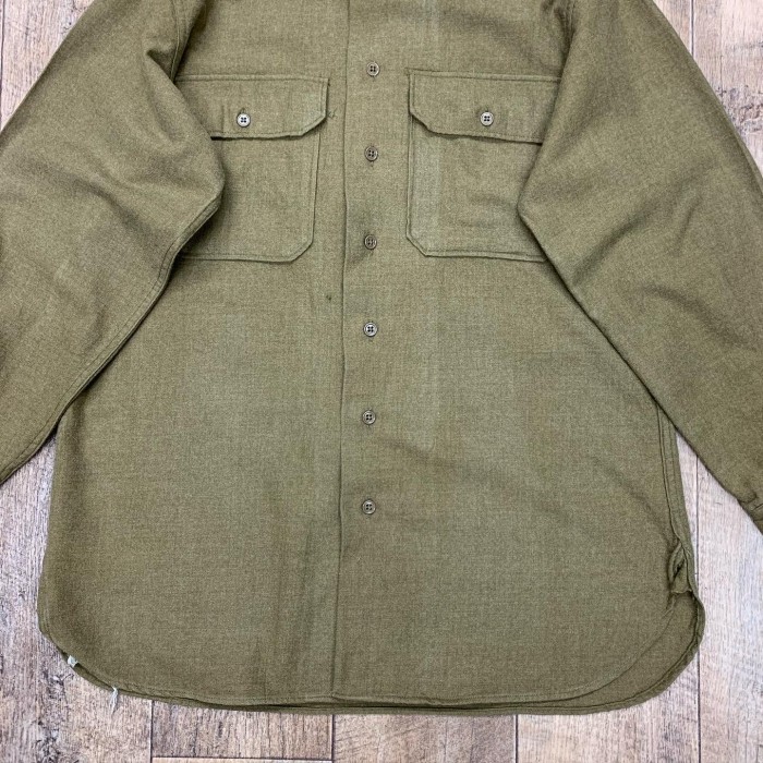 40'S アメリカ軍 US ARMY "マスタードシャツ" ウールシャツ | Vintage.City 빈티지숍, 빈티지 코디 정보