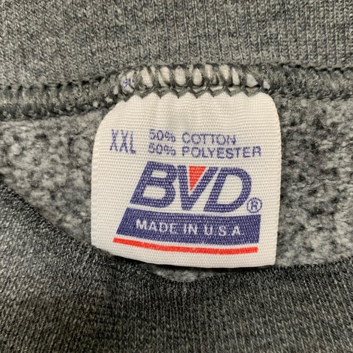 90'S BVD クルーネック スウェットシャツ チャコール USA製 | Vintage.City 古着屋、古着コーデ情報を発信