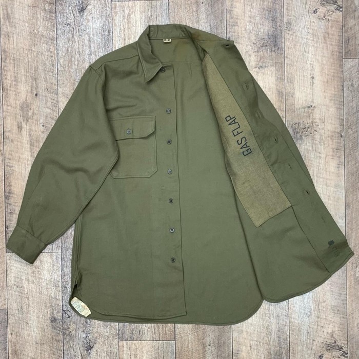 40'S アメリカ軍 US ARMY "マスタードシャツ" デッドストック | Vintage.City 빈티지숍, 빈티지 코디 정보