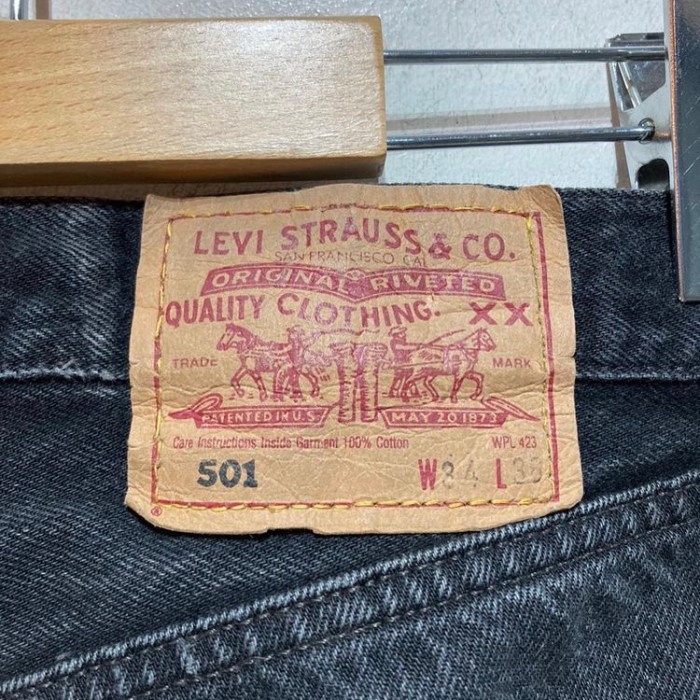 90’s “Levi’s” 501 Black Denim Pants USA | Vintage.City 古着屋、古着コーデ情報を発信