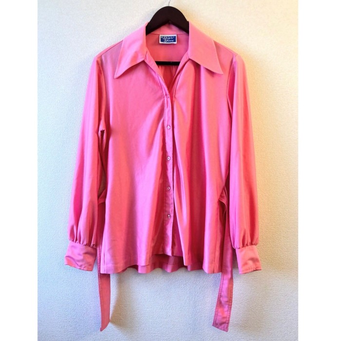 70s Pink pink pink blouse | Vintage.City 古着屋、古着コーデ情報を発信