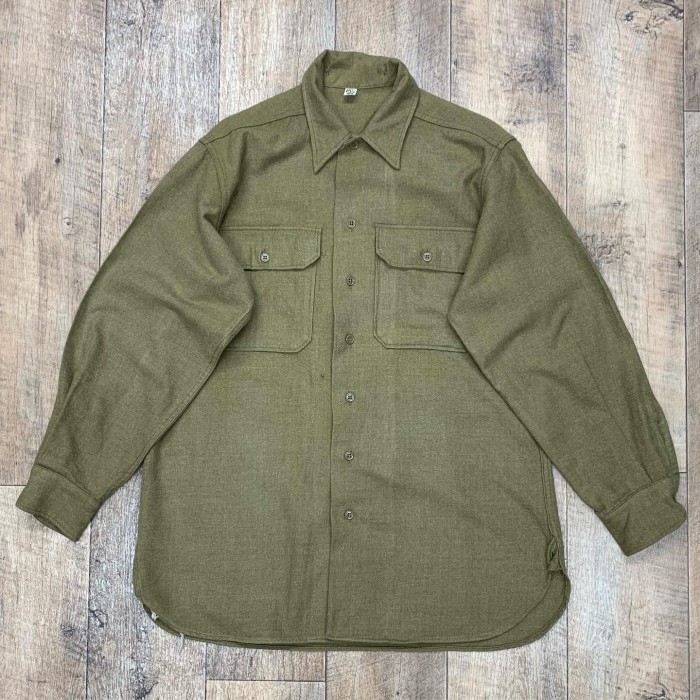 40'S アメリカ軍 US ARMY "マスタードシャツ" ウールシャツ | Vintage.City 古着屋、古着コーデ情報を発信