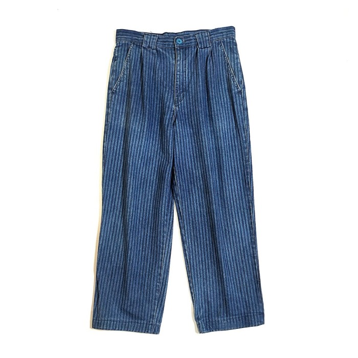 HOT START/Stripe indigo denim slacks W30 | Vintage.City 빈티지숍, 빈티지 코디 정보