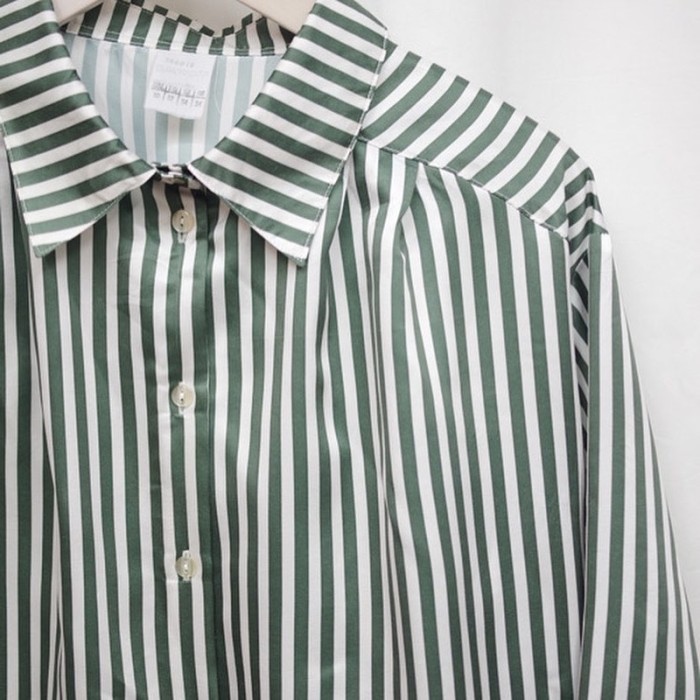 ストライプのワイドシャツブラウス | Vintage.City 古着屋、古着コーデ情報を発信