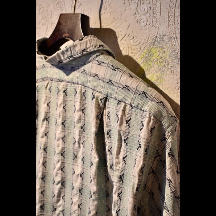 french ~1960's cotton grandpa shirt | Vintage.City 빈티지숍, 빈티지 코디 정보