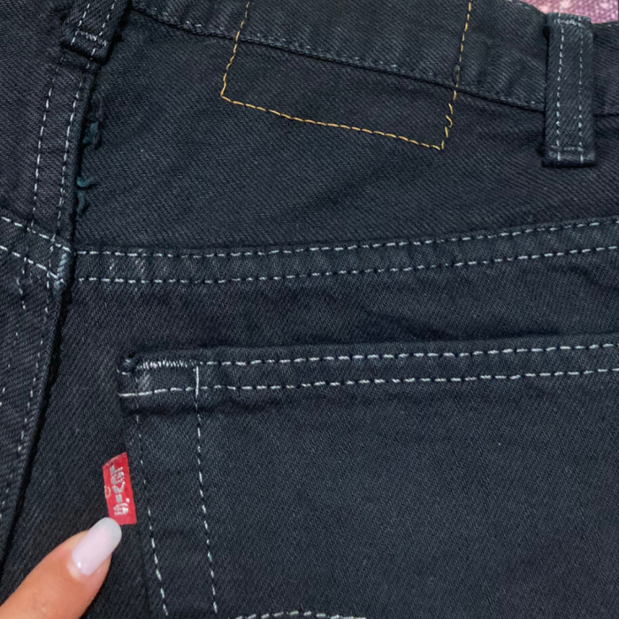 "Levi’s” cut-off black denim  mini skirt | Vintage.City Vintage Shops, Vintage Fashion Trends