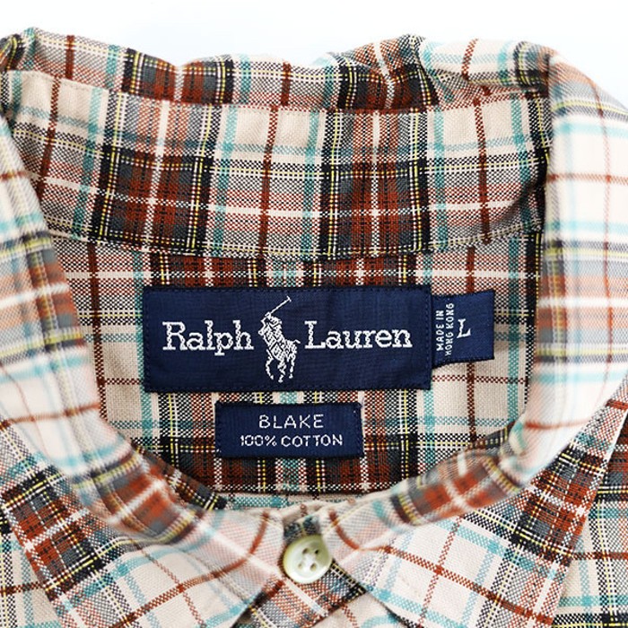 90s POLO RalphLauren BLAKE Check shirts | Vintage.City 古着屋、古着コーデ情報を発信