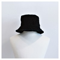 USA Old Velvet Black Bucket Hat | Vintage.City ヴィンテージ 古着