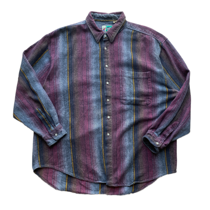 80-90s "Johnny Cotton" Flannel Shirt | Vintage.City 빈티지숍, 빈티지 코디 정보