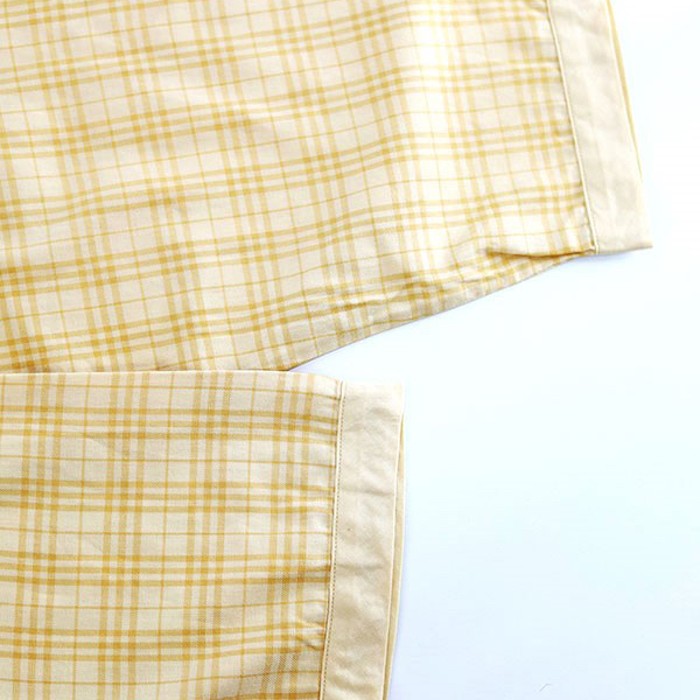 00s Burberry Yellow Check pajama Shirt | Vintage.City 빈티지숍, 빈티지 코디 정보