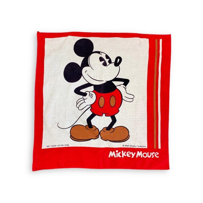 FAST COLOR Mickey Mouse Bandanna | Vintage.City 古着屋、古着コーデ情報を発信