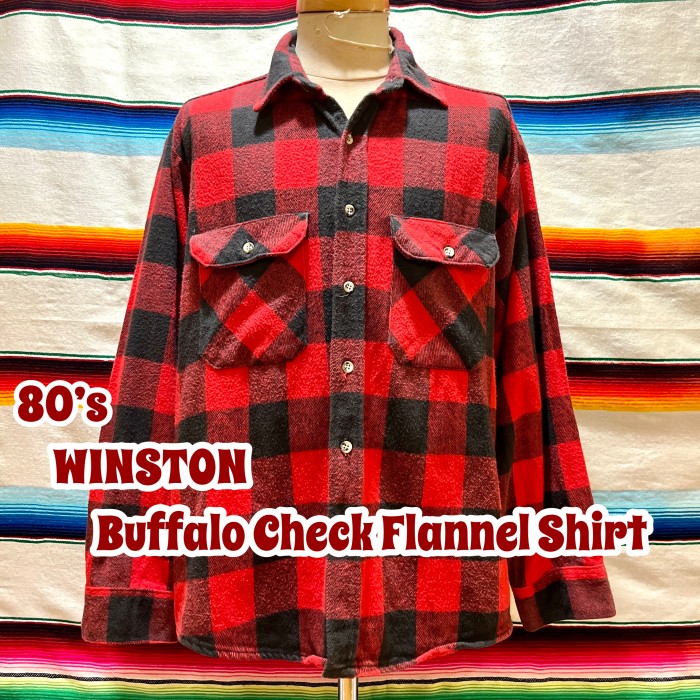 80’s 頃 Winston バッファローチェック ネルシャツ | Vintage.City 古着屋、古着コーデ情報を発信