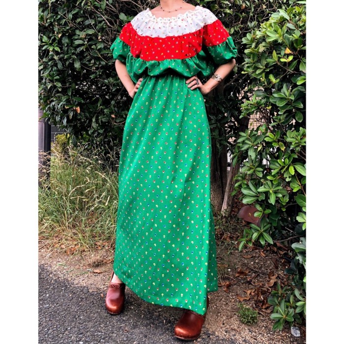 70s green maxi dress | Vintage.City Vintage Shops, Vintage Fashion Trends