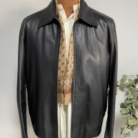Harrods London leather jacket | Vintage.City 古着屋、古着コーデ情報を発信