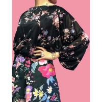 Floral balloon sleeve top | Vintage.City ヴィンテージ 古着