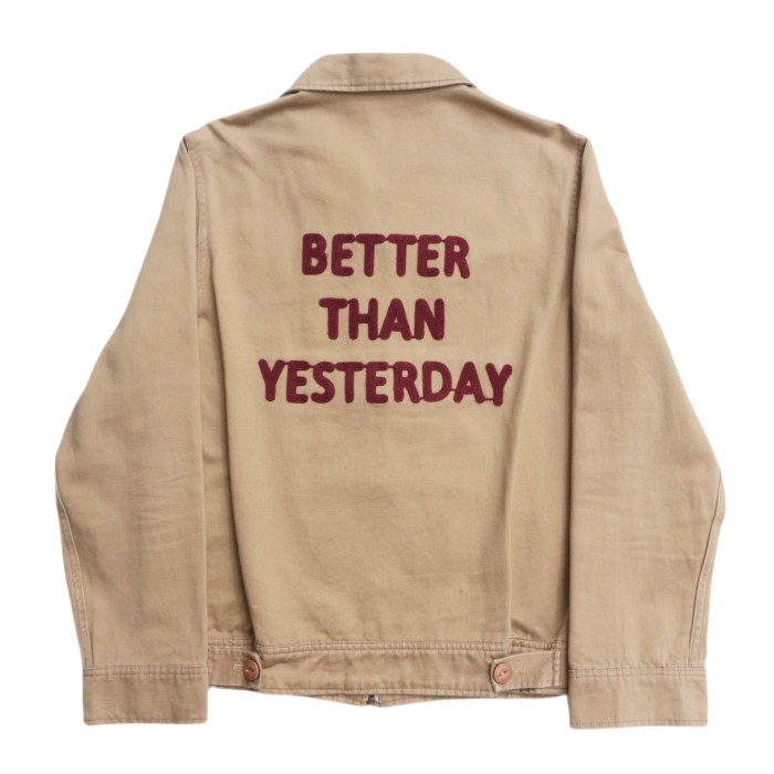 BETTET THAN YESTERDAY チェーン刺繍 ワークジャケット | Vintage.City 古着屋、古着コーデ情報を発信