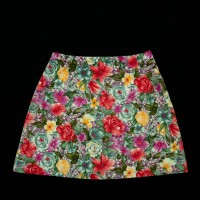 水彩画風の花園ミニスカート | Vintage.City 古着屋、古着コーデ情報を発信