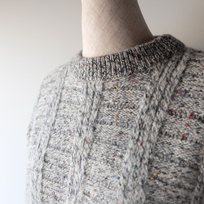 Vintage ELLE argyle knit sweater setup | Vintage.City 古着屋、古着コーデ情報を発信