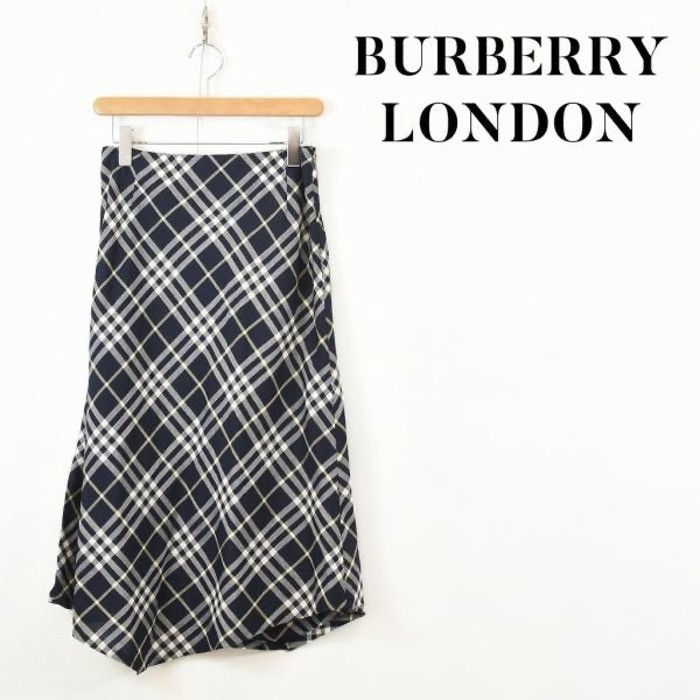 BURBERRY LONDON レディース チェック柄 総柄 フレア スカート | Vintage.City 빈티지숍, 빈티지 코디 정보
