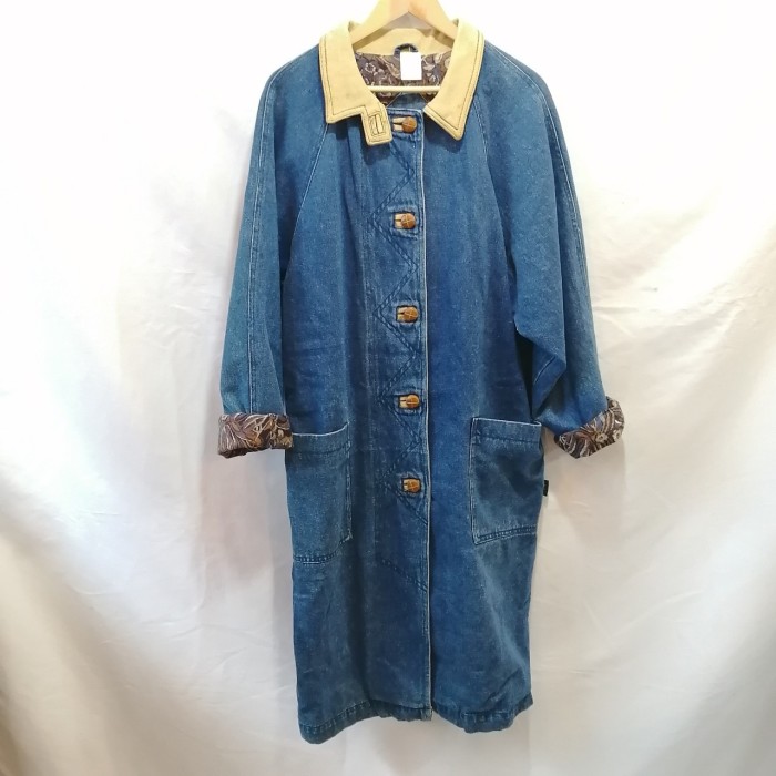 denim long coat | Vintage.City 古着屋、古着コーデ情報を発信