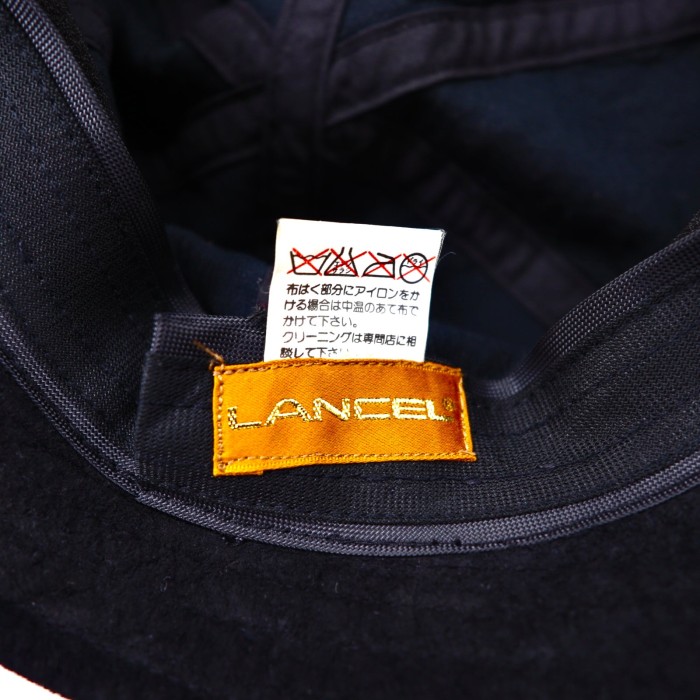LANCEL バケットハット FREE ブラック コットン | Vintage.City 古着屋、古着コーデ情報を発信