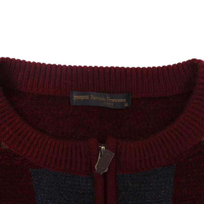 Patrizio Francesca ITALY ハーフジップニットセーター | Vintage.City