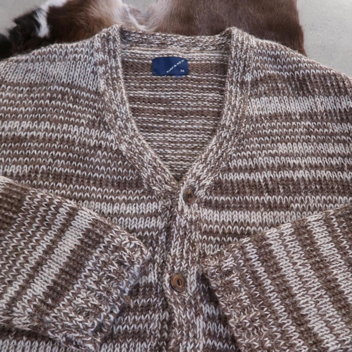 mix color wool knit cardigan | Vintage.City 빈티지숍, 빈티지 코디 정보
