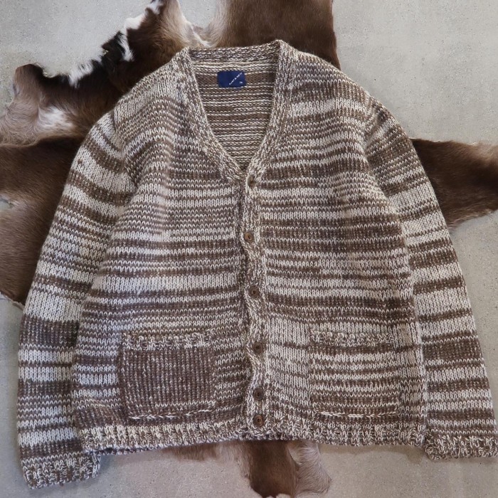mix color wool knit cardigan | Vintage.City 빈티지숍, 빈티지 코디 정보