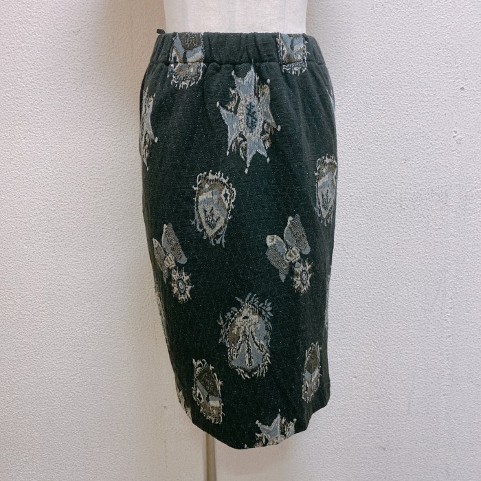 ヴィンテージ　ニットスカート　黒　グレー　vintage knit  skirt | Vintage.City 古着屋、古着コーデ情報を発信