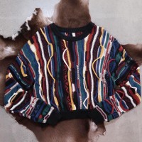 short length 3D design knit | Vintage.City 古着屋、古着コーデ情報を発信