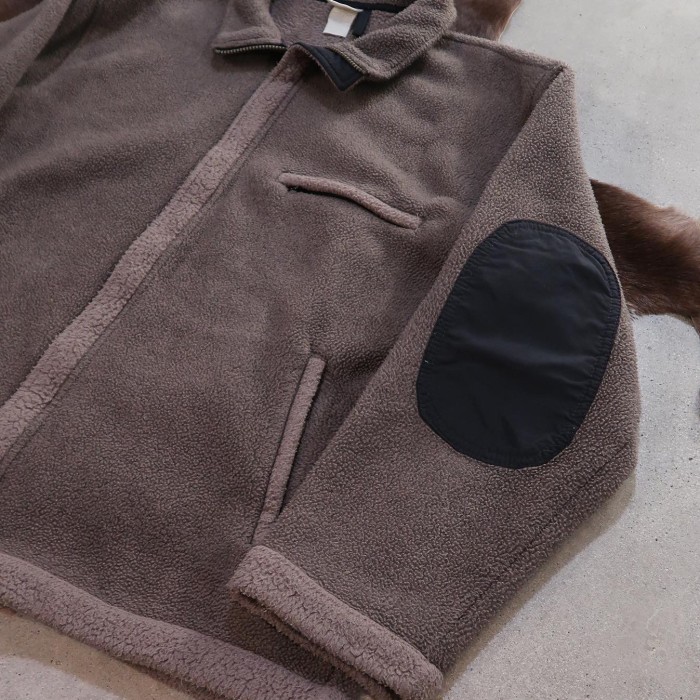 90s L.L.Bean elbow-patch fleece jacket | Vintage.City 古着屋、古着コーデ情報を発信
