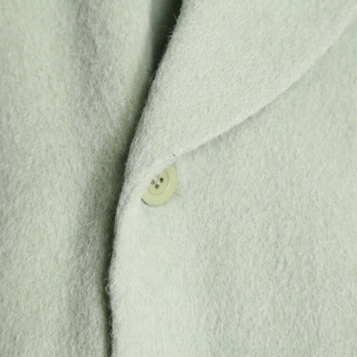 mint green shawl collar wool long coat | Vintage.City 빈티지숍, 빈티지 코디 정보