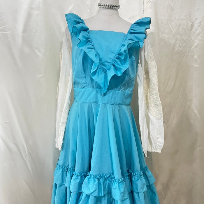 【U.S.A. VINTAGE】frill flare dress | Vintage.City 古着屋、古着コーデ情報を発信