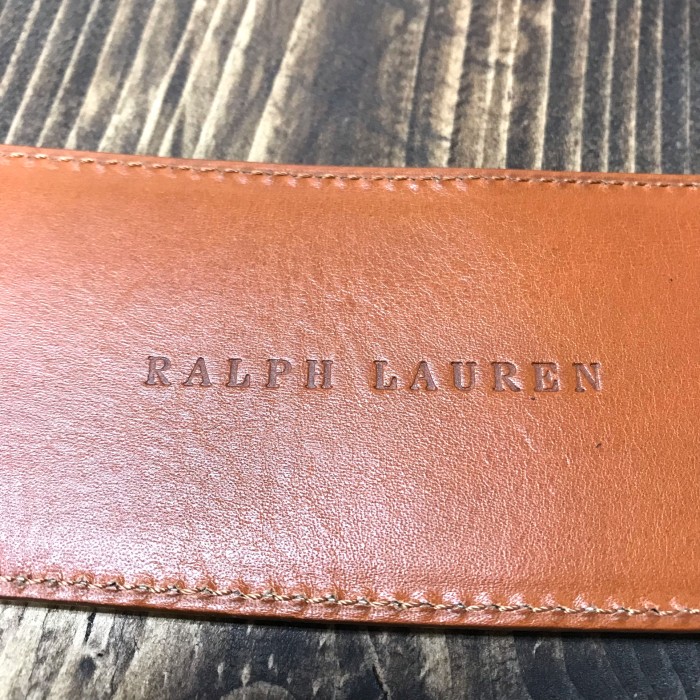 RALPH LAUREN ゴールド　レザーベルト | Vintage.City 古着屋、古着コーデ情報を発信