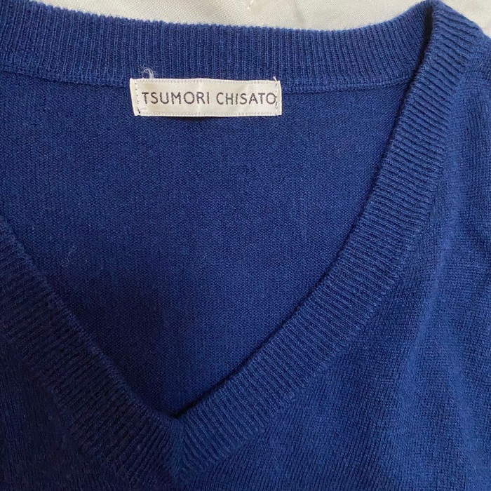Bicolor navy knit 【size L】 | Vintage.City 古着屋、古着コーデ情報を発信