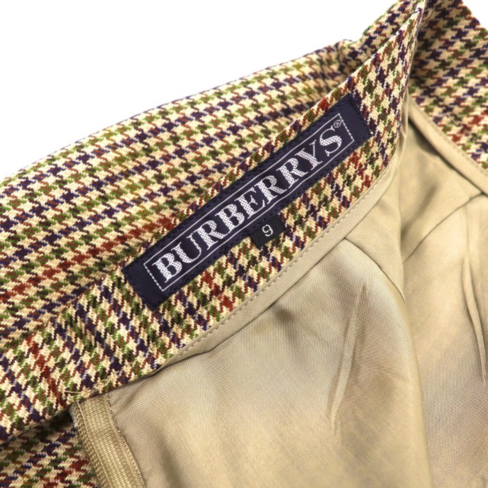 BURBERRYS チェックスカート 9 ベージュ 千鳥格子 ウール オールド | Vintage.City 古着屋、古着コーデ情報を発信