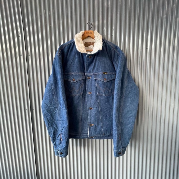 【90s USA製 Wrangler denim boa jacket】 | Vintage.City 빈티지숍, 빈티지 코디 정보