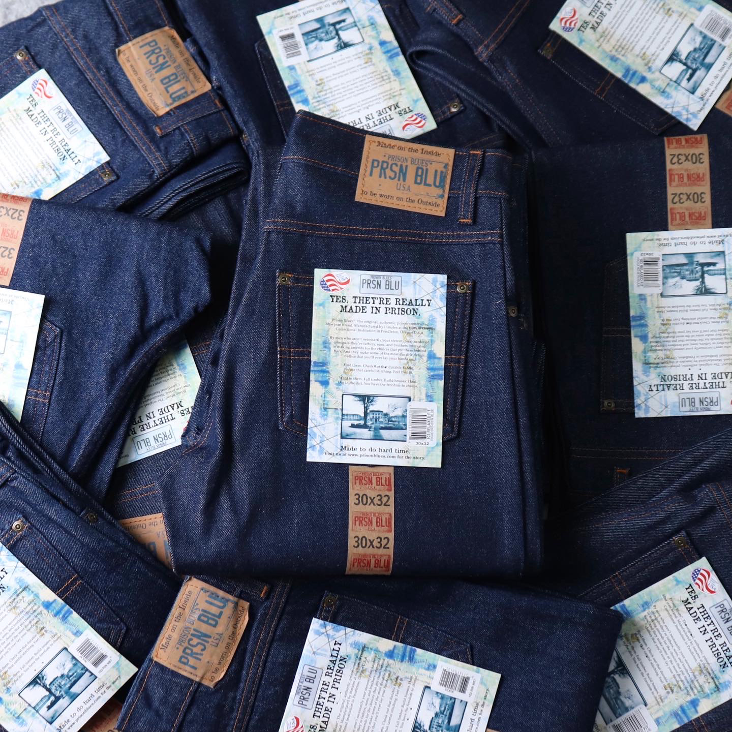 PRISON BLUES 5 Pocket Jeans | Vintage.City